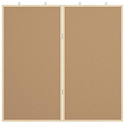 Дъска с известия 80 x 80 x 1.4 см Борово дърво масив Бяло