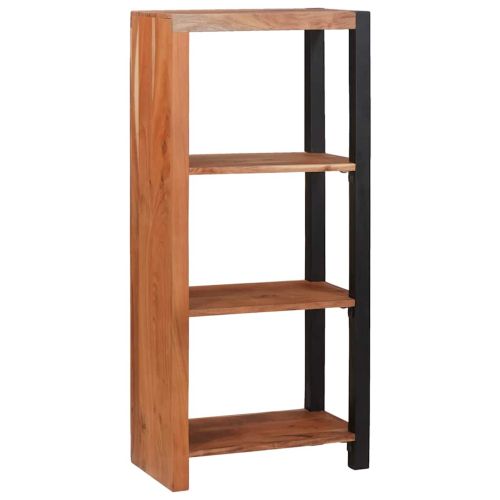 Рафт за книги Кафяво 50 x 30 x 110 см Солидно акациево дърво