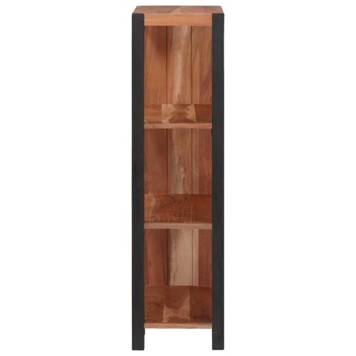 Рафт за книги Кафяво 50 x 30 x 110 см Солидно акациево дърво