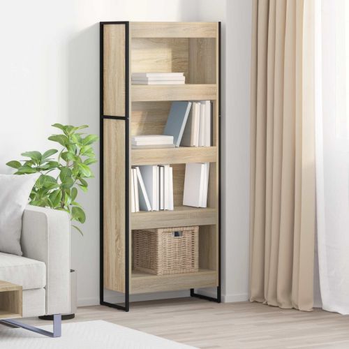 Шкаф за книги 60 x 30 x 155 см Инженерна дървесина Сонома