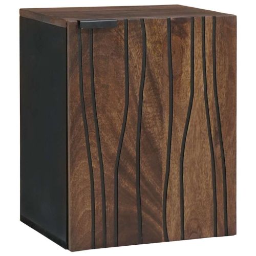 Шкаф за мивка в баня Орех 38 x 33,5 x 48 см Инженерна дървесина