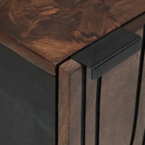 Шкаф за мивка в баня Орех 38 x 33,5 x 48 см Инженерна дървесина