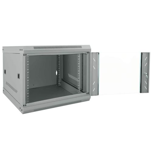 Мрежов кабинет със съхранение Сив 53 x 60 x 45 см Стомана