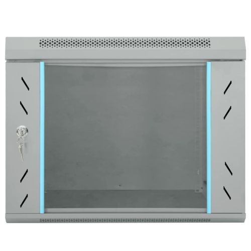 Мрежов кабинет със съхранение Сив 53 x 60 x 45 см Стомана
