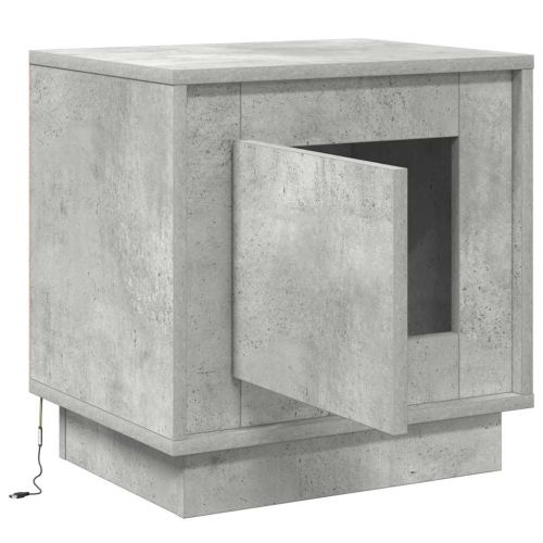 Нощен шкаф 2 бр. Циментено сиво 44 x 34,5 x 45 см