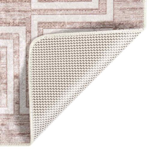 Килим, миещ се, бежов, 80x150 см