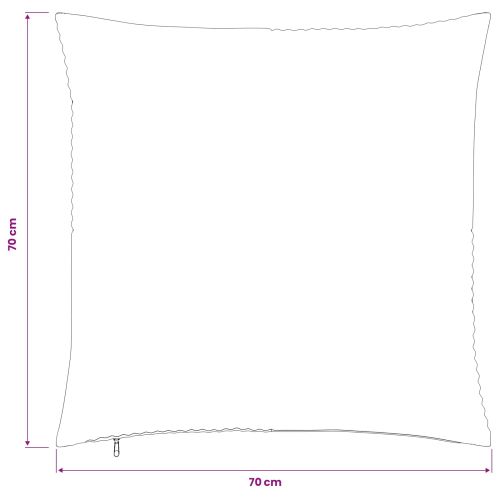 Калъфка за възглавница 2 pcs ALMELO Кафяво 70 x 70 cm кордурой
