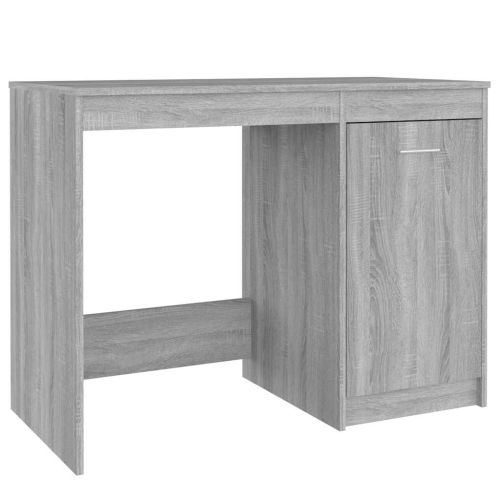 Бюро, сив сонома, 100x50x76 см, инженерно дърво