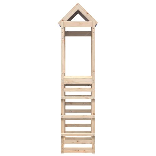 Игрална кула Кафяво 85 x 52,5 x 239 см Солидно борово дърво