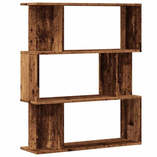 Шкаф за книги от старо дърво 80x24x96 cm Инженерна дървесина