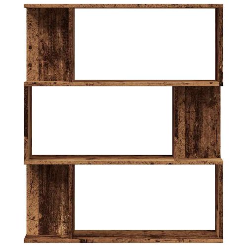 Шкаф за книги от старо дърво 80x24x96 cm Инженерна дървесина