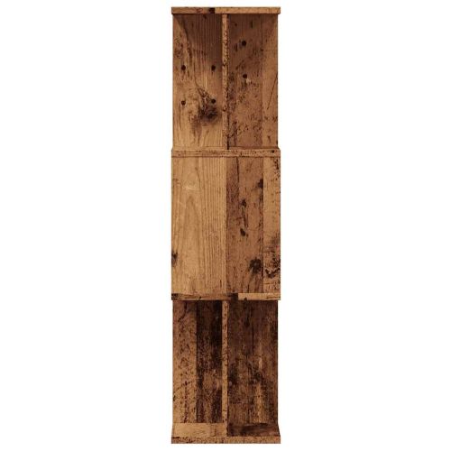 Шкаф за книги от старо дърво 80x24x96 cm Инженерна дървесина