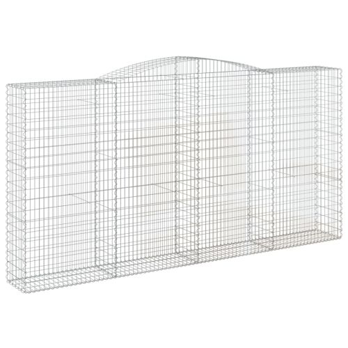 Габионни кошници арка 2 бр 400x50x200/220 см поцинковано желязо