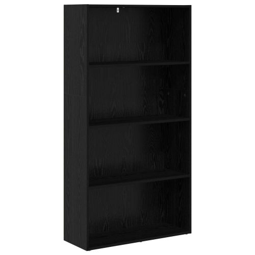 Самостоятелен шкаф за книги 80 x 30 x 152 см Черния дъб