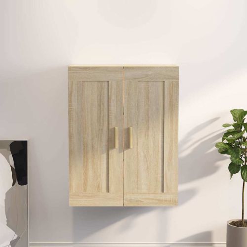 Стенен шкаф, сонома дъб, 69,5x32,5x90 см, инженерно дърво
