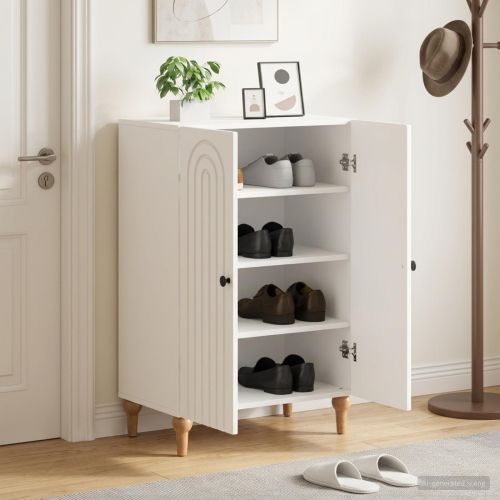 Шкаф за обувки ALKMAAR 59,5 x 39,5 x 90 см Инженерна дървесина