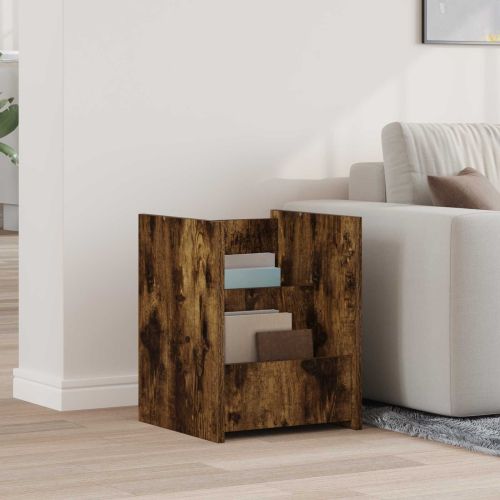 Етажерка за списания с рафт Димян дъб 35 x 35 x 45 см