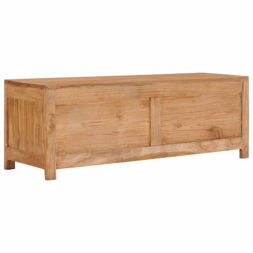 ТВ шкаф 100x30x35 см тиково дърво масив