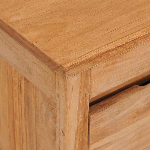 ТВ шкаф 100x30x35 см тиково дърво масив