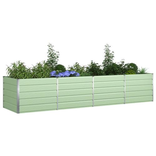 Кашпа Пастелно зелено 385 x 100 x 75 см Поцинкована стомана