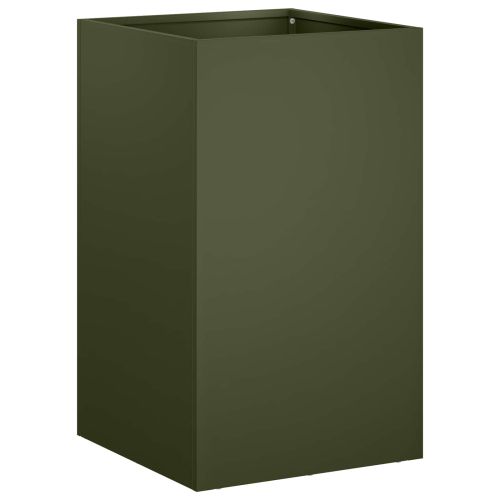 Градинска саксия 2 бр. Маслиненозелено 30 x 30 x 40 cm