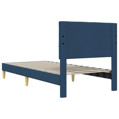 Рамка за легло с таблото Синьо 90 x 190 cm Текстил