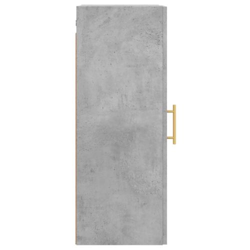 Стенен шкаф бетонно сив 34,5x34x90 см