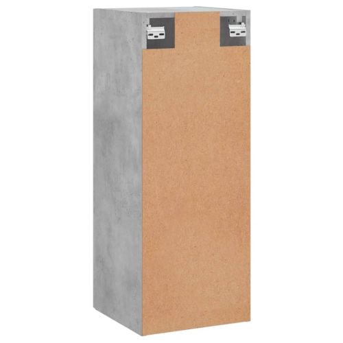 Стенен шкаф бетонно сив 34,5x34x90 см