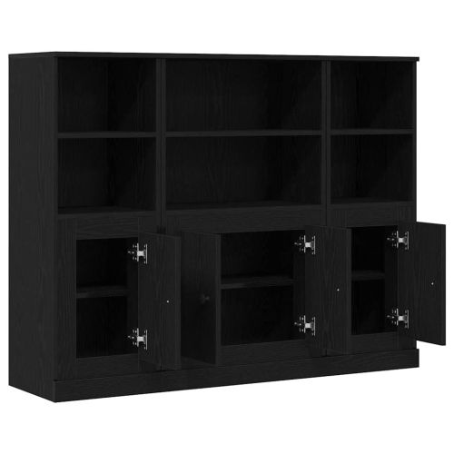 Висок шкаф Черния дъб 132 x 35,5 x 103,5 см Инженерна дървесина