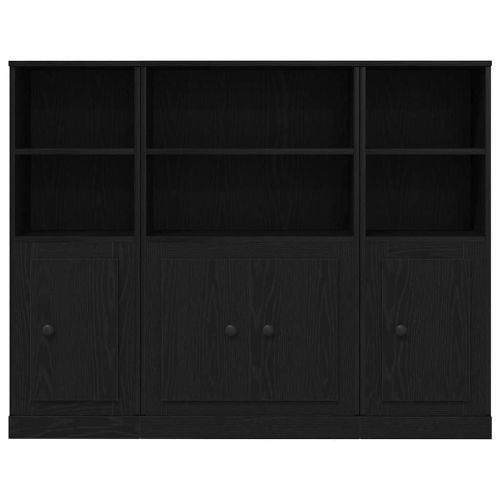 Висок шкаф Черния дъб 132 x 35,5 x 103,5 см Инженерна дървесина