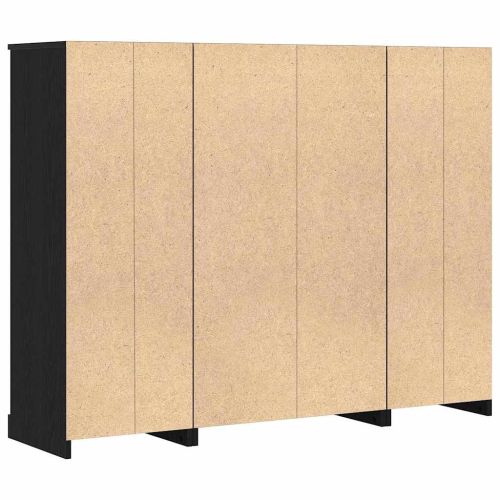 Висок шкаф Черния дъб 132 x 35,5 x 103,5 см Инженерна дървесина