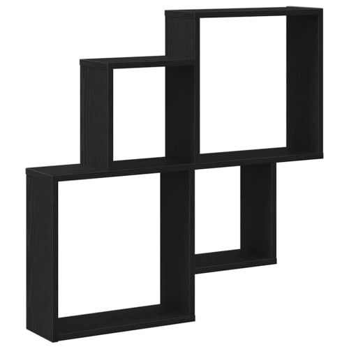 Стенен рафт Монтиране на стена Черния дъб 80 x 15 x 78,5 см