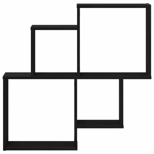 Стенен рафт Монтиране на стена Черния дъб 80 x 15 x 78,5 см