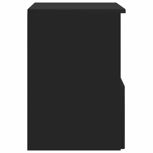 Шкаф за баня Черно 30 x 35 x 50 см Инженерна дървесина