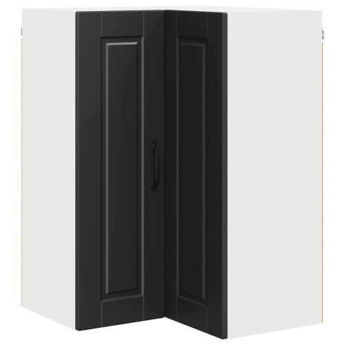 Стенно ъглово шкафче PORTO Черно 57 x 57 x 80 см