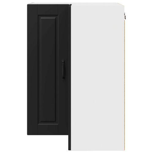 Стенно ъглово шкафче PORTO Черно 57 x 57 x 80 см
