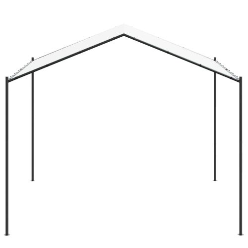 Шатра 4 x 4 x 2,6 м Бяло Стомана и полиester 180 gsm