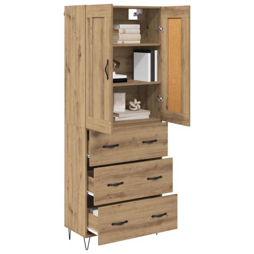Висок шкаф Дъб 69,5 x 34 x 180 см Инженерна дървесина