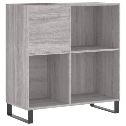 Шкаф за винилови плочи сив сонома 84,5x38x89 см инженерно дърво