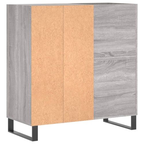 Шкаф за винилови плочи сив сонома 84,5x38x89 см инженерно дърво