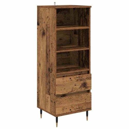 Висок шкаф Старо дърво 40 x 36 x 110 см Инженерна дървесина