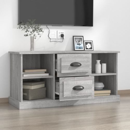 ТB шкаф, сив сонома, 99,5x35,5x48 см, инженерно дърво