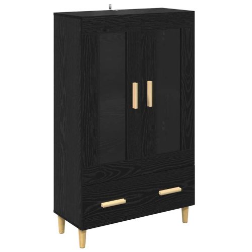 Висок шкаф Черния дъб 70 x 31 x 115 см Инженерна дървесина