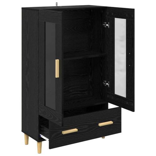 Висок шкаф Черния дъб 70 x 31 x 115 см Инженерна дървесина