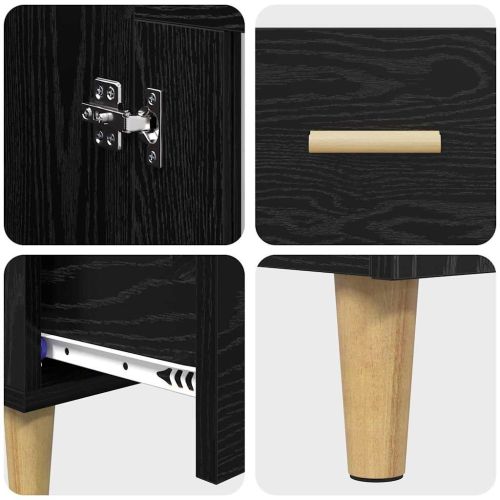 Висок шкаф Черния дъб 70 x 31 x 115 см Инженерна дървесина