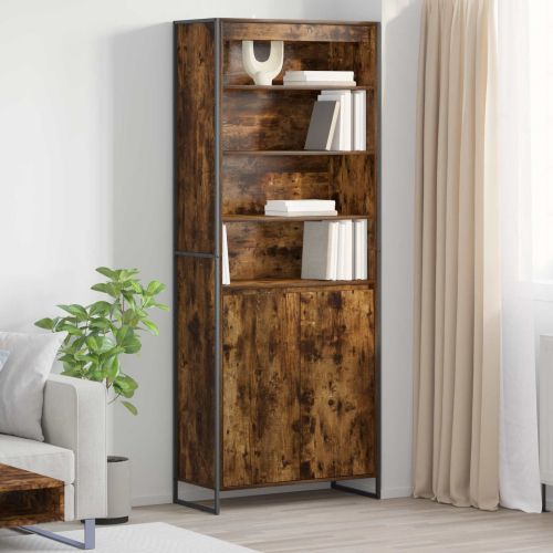 Високи шкафове Димящ дъб 79 x 36 x 200 см Инженерна дървесина