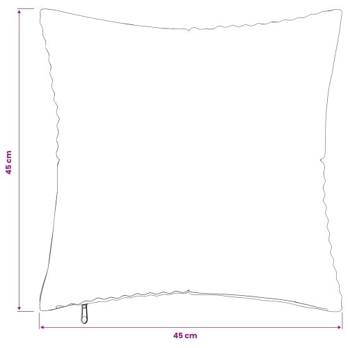 Калъфка за възглавница 2 pcs ALMELO Кафяво 45 x 45 cm кордурой