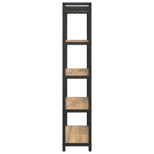 Рафт за книги 80 x 30 x 155 см Инженерна дървесина Дъб