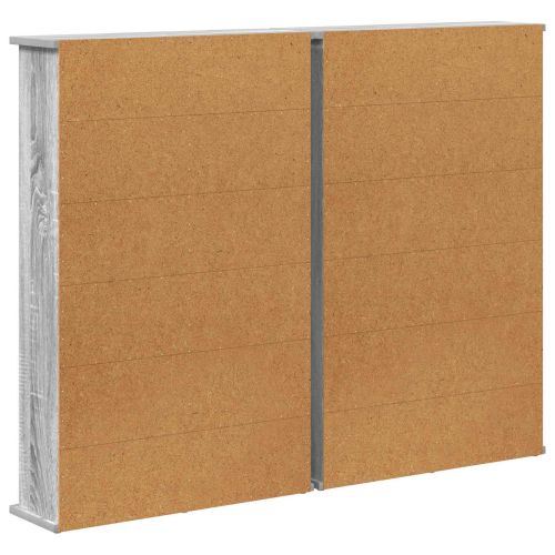 Кабинет за CD 2 бр. Сив Сонома 60 x 17 x 92 см
