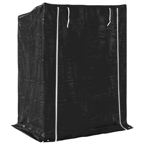vidaxL Стойка за дърва за огрев с дъждобран, 150x100x200 см
